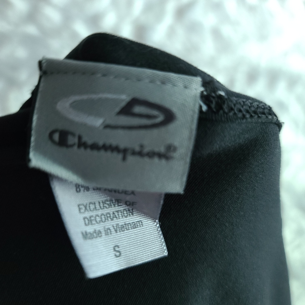 Champion Tee Shirt Black Size S - Picture 3 of 4